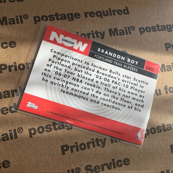 Brandon Roy ‘07 Topps Insert Card No. GN26 - Picture 5 of 7